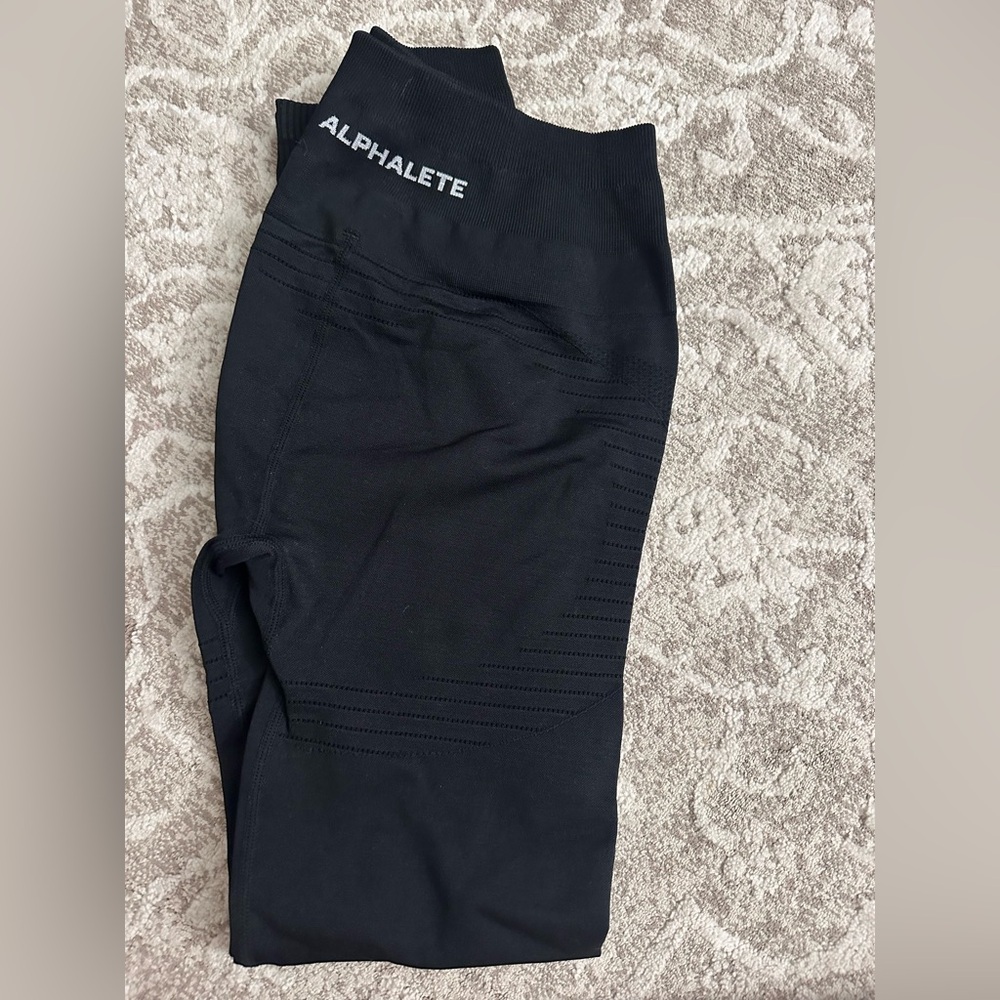 Alphalete Midnight Black Seamless Leggings